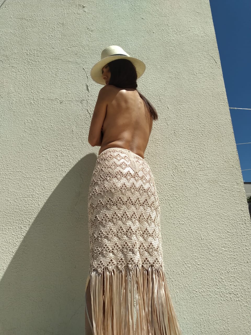 Menek Handmade Macrame Revive Gold Skirt